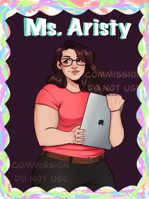 Classroom theme Halfbody commission